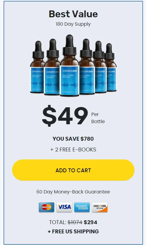 Cerebrozen 6 bottle